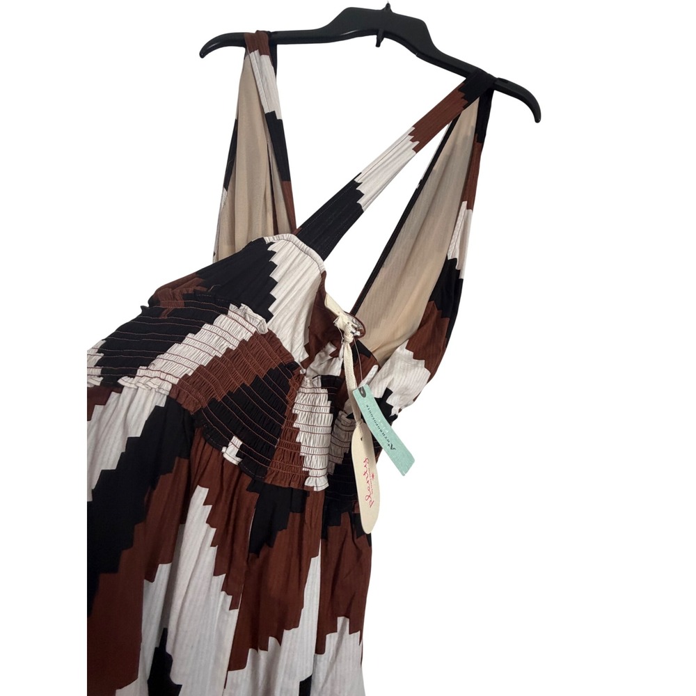 Plenty by Tracy Reese Anthropologie Chevron Stripe Halter Maxi Dress 2X Plus NEW - Picture 9 of 11